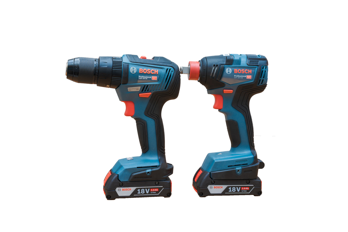 Kit Taladro Percutor GSB18V-50 + Llave de Impacto GDX18V-200 Bosch