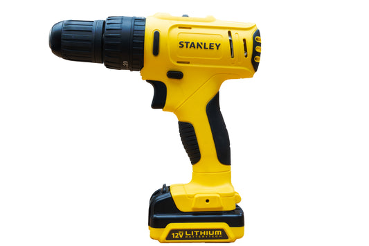 Taladro 12V + Set de brocas y puntas Stanley