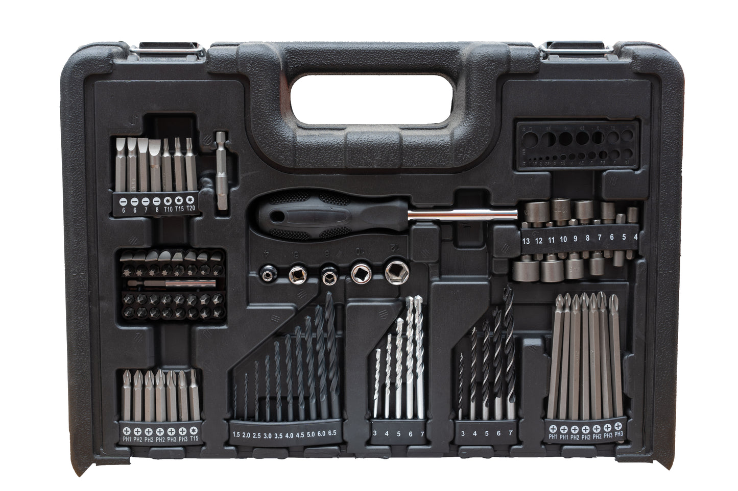 Taladro 12V + Set de brocas y puntas Stanley