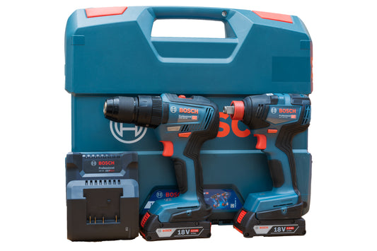 Kit Taladro Percutor GSB18V-50 + Llave de Impacto GDX18V-200 Bosch
