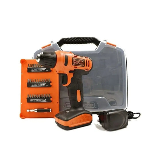 Taladro 12v+30pzas Black+Decker